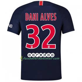 Günstige Fußballtrikots Paris Saint-Germain Dani Alves 32 2018-2019 Kurzarm Heimtrikotsatz kaufen